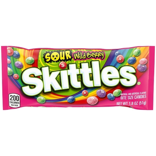 (S1-06) SKITTLES - SOUR WILD BERRY 51g x 24 UNITS