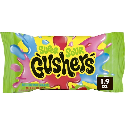 (S1-08) Fruit Gushers - Super Sour Fruit 1.9oz (53g) x 18 units