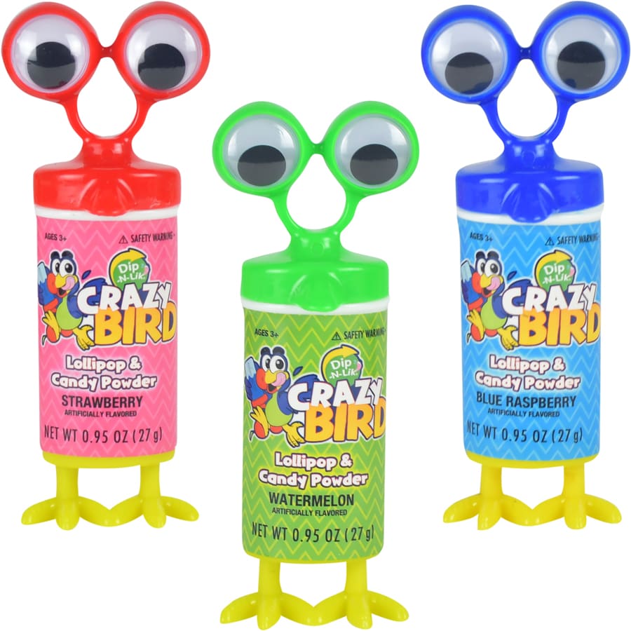 (S1-07) Box - CHINA - Koko Novelty Dip-N-Lik Crazy Bird 27g x 12 units