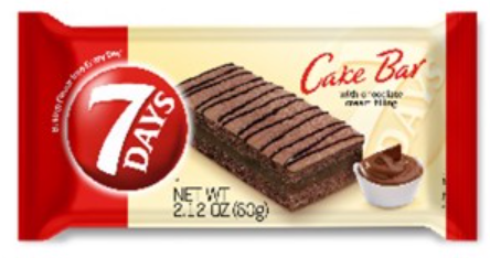 7 Days Cake Bars Chocolate 2.12oz (60g) x 8 unit