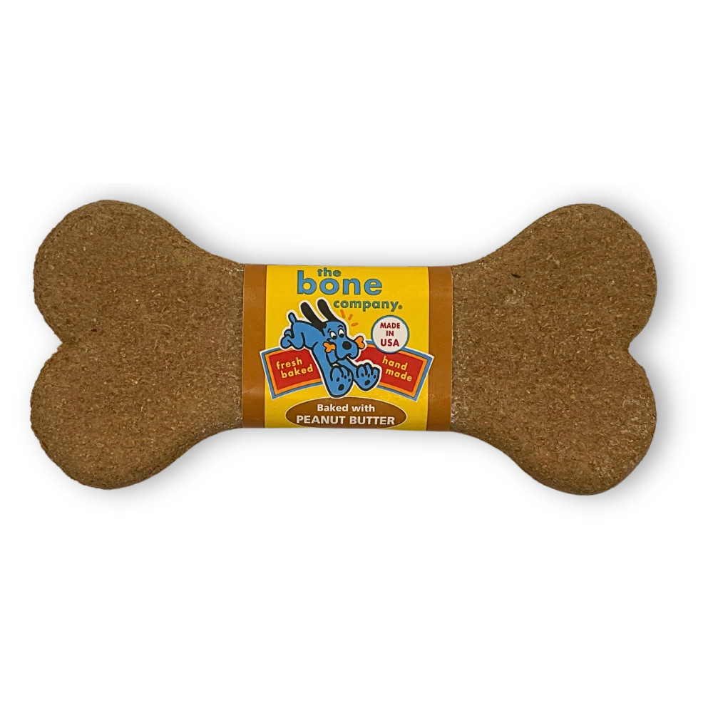 The Bone Company - Jumbo Bone Baked with Beef 3.2 oz (90g) - 01 Unit , Original Bakery Bone Baked with Peanut Butter 1.2oz (34g) - 01 Unit