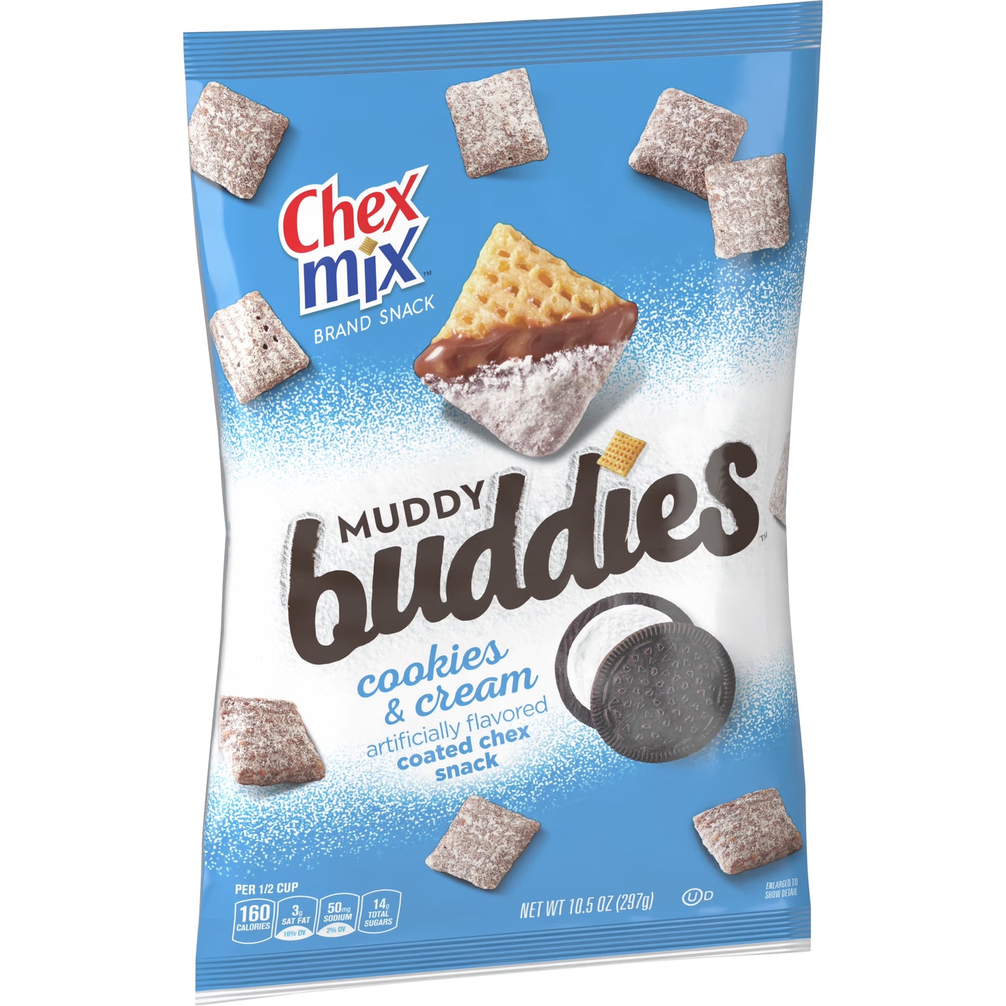 (S6-04) Box - US - CASE - CHIPS - Chex Mix - Oreo - Muddy Buddies Cookies & Cream 4.25oz (120g) x 7 units (chips bags may deflated during shipping) - SugarMarket.ca