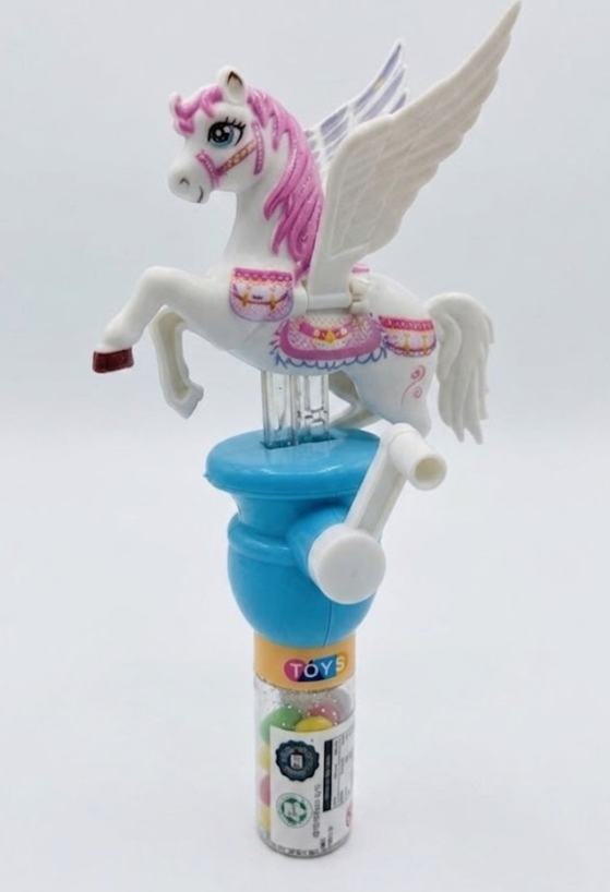 (S9-05) Letime Candy Toy - Rolling Pegasus With Hard Candy x 12 units