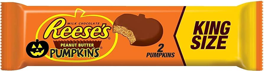 Bundle - 2 Units x Halloween - Reese Peanut Butter Pumpkin Bar King Size - 2.4oz (68g)