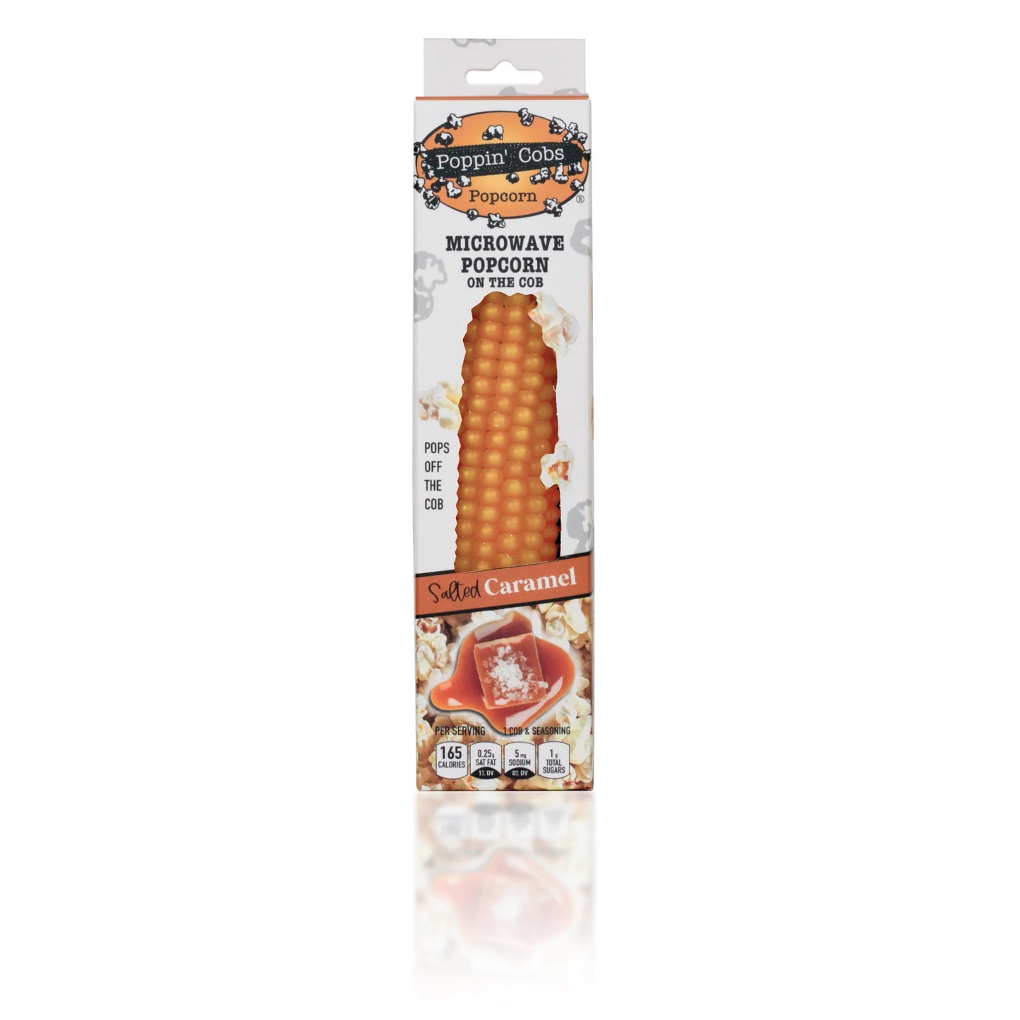(S6-14) Poppin Cobs Microwave Popcorn - Salted Caramel x 8 Units
