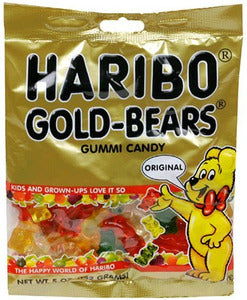 (S1-01) Box - US - Haribo Gold Bears 140g (5 oz x 12 units) - SugarMarket.ca