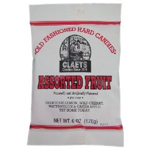 (S1-08) Claey Candy Assorted Fruit - 6oz(170g) x 24 units