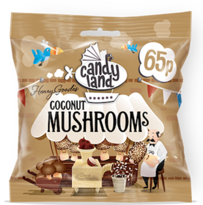UK Candyland Coconut Mushrooms 70g 24 units