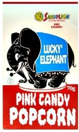 Single - Lucky Elephant Pink Candy Popcorn 1CT