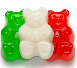 (S8-13) Xmas - Bulk Albanese Holiday Bears - 5 lb (2.27kg) x 1 Bag