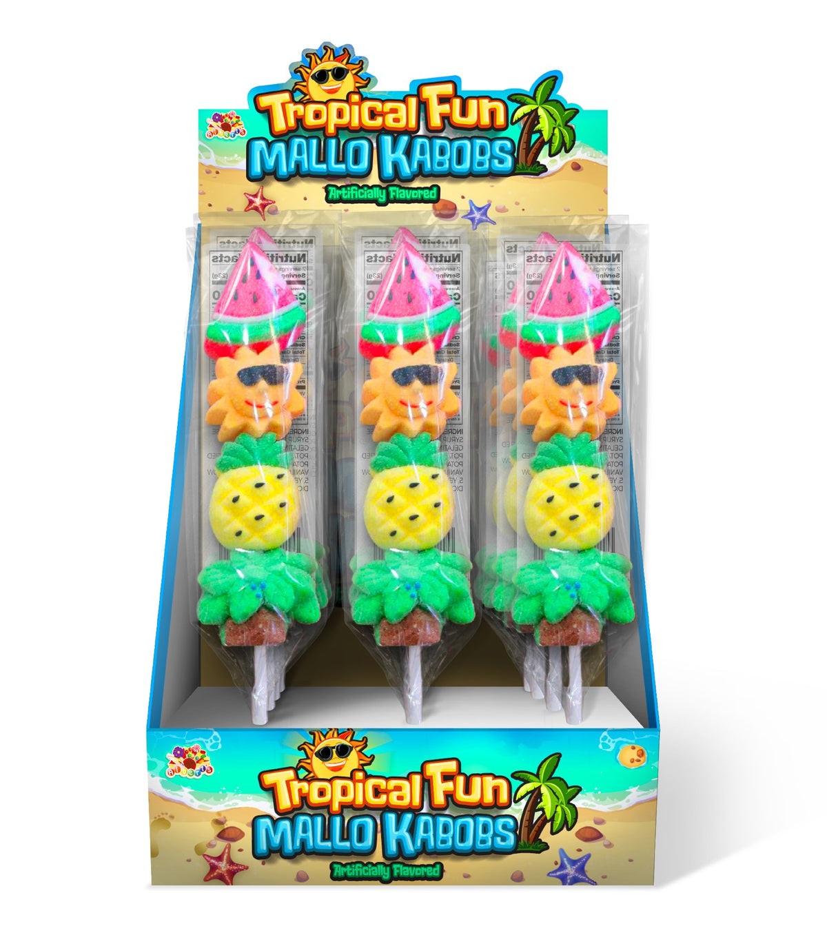 (S6-03) CHINA - Alberts Tropical Fun Mallo Kabob 1.6oz (45g) x 24 units (2X12)