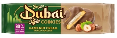 (S7-08) Bergen Dubai Style - Hazelnut Creme Cookie 96g x 15 Units