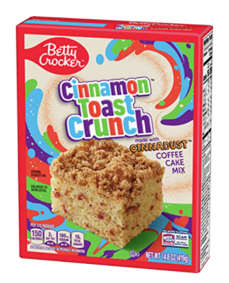 (S1-02) Single - Betty Crocker Cinnamon Toast Crunch - Coffee Cake Mix, 14.8 oz x 1 unit