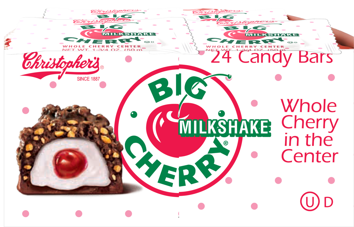 (S2-02) US - Adams & Brooks BIG CHERRY - MILKSHAKE 1.75OZ(50G) X 24 UNITS