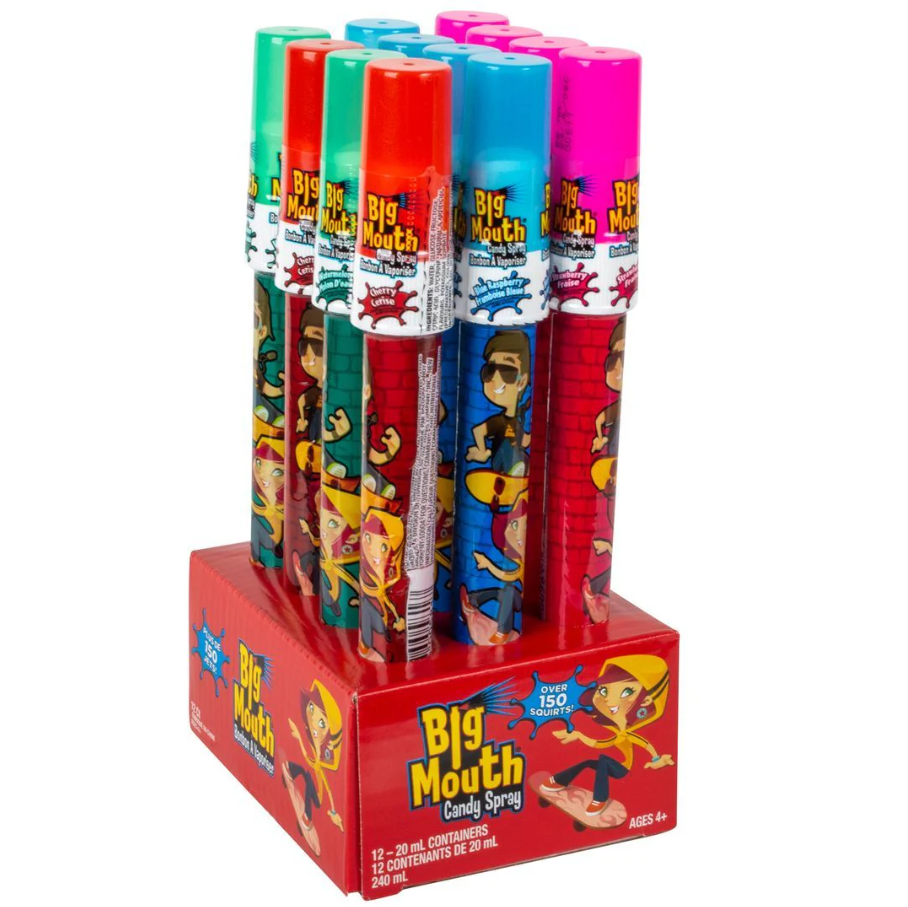 (S1-05) Box - Big Mouth Candy Spray 20 ml x 12 Units