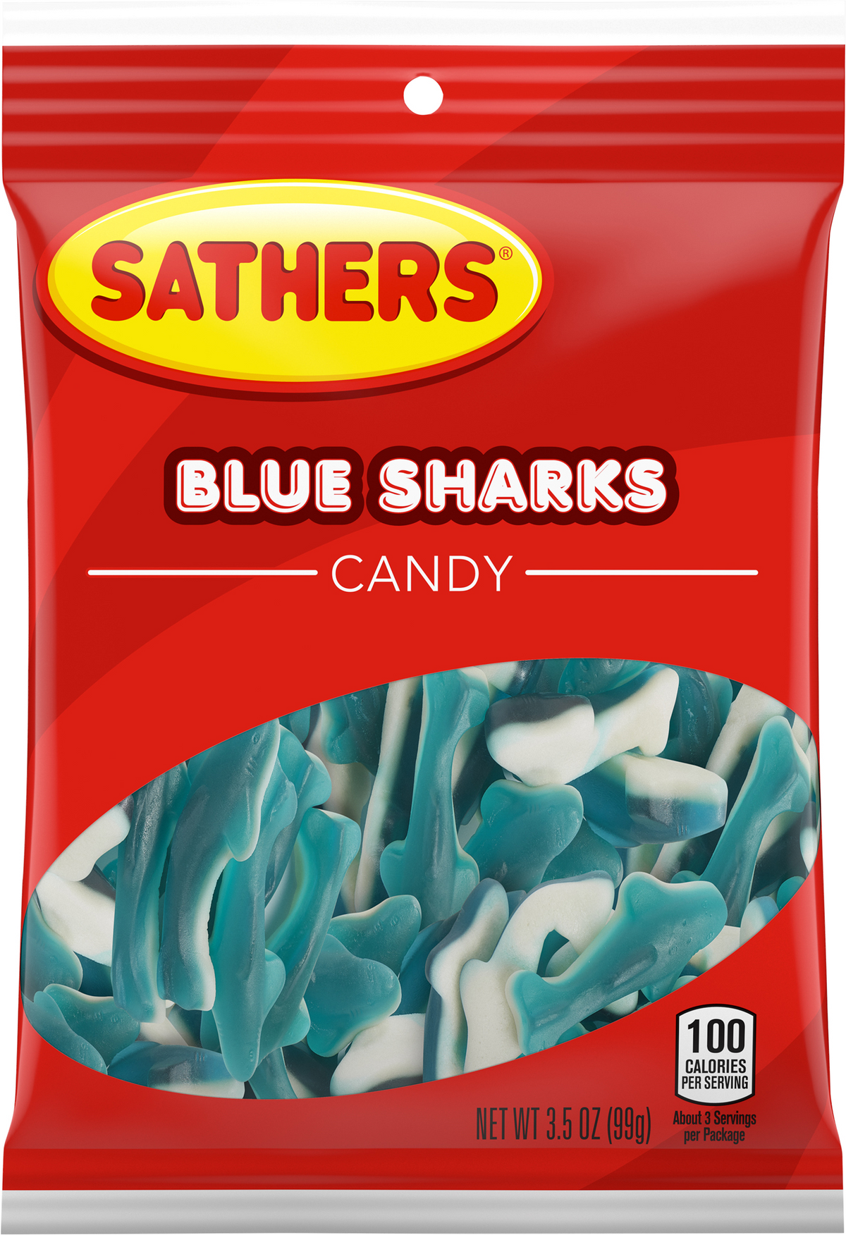 Sathers - Blue Sharks Candy - 3.5oz (99g) x 11 Units