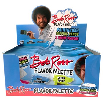 (S1-09) CHINA - Boston Bob Ross Flavor Palette Dipping Candy .85oz x 18 units