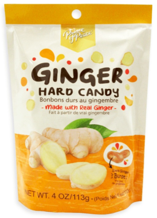 Box - PRINCE OF PEACE GINGER HARD CANDY SUB - ORIGINAL 4oz (113g) x 10 units - SugarMarket.ca