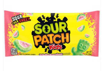 Box - Sour Patch Kids Watermelon 2oz(57g) x 24 Units - SugarMarket.ca