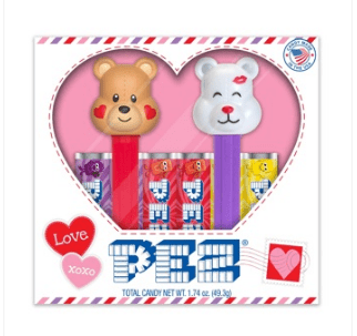 Box - Valentine - Pez Twin Pack - Bears (6 rolls) - 1.74oz (49g) x 12 Units - SugarMarket.ca