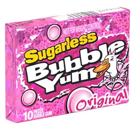 Bubble Yum Original Sugarless Gum 12 units