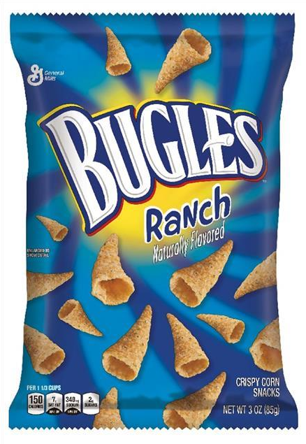 (S6-04) US - Chips - Bugles - Ranch 3oz (85g) x 6 units (chips bags may be deflated during shipping)