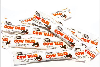 (S3-03) US - Bulk - Mini Cow Tales Vanilla Caramel Candy- 4lb (1.84kg) X 1Bag