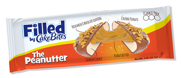 (S2-03) US - CAKEBITES FILLED COOKIES - PEANUTTER Filled Cookies 2oz (56.7g) X 8 UNITS