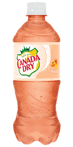 Beverage Canada Dry - Peach Soda - BOTTLE 20 oz (591 ml) x 24 (*Freight Extra*) (Buyer is responsible if drinks may leak during shipping and weather)