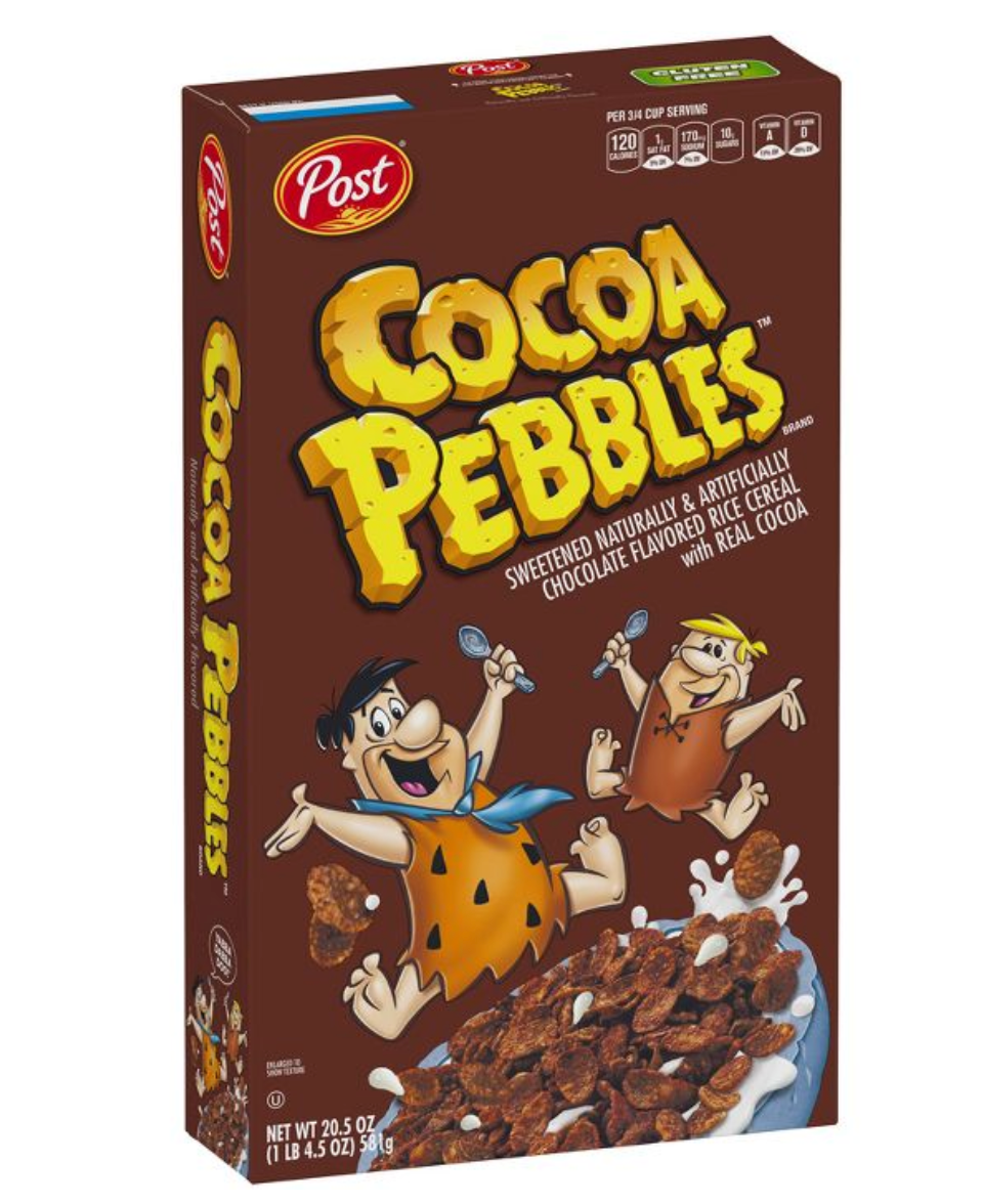 Cereal - Cocoa Pebbles - Family Size ( 20.5oz 581g) x 1 Box (Boxes with minor damage due to shipping)