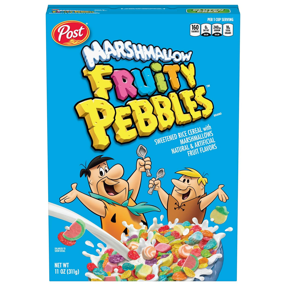 (S6-05) Cereal - Fruity Pebbles - Marshmallow ( 11oz 311g) x 1 Box (Boxes with minor damage due to shipping)