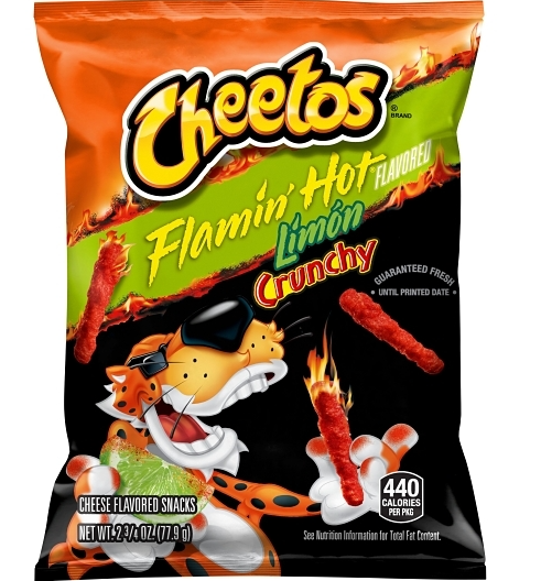 (S7-01) Cheetos - Crunchy Flamin Hot - Limon 2.75oz (77.9g) x 16 Units