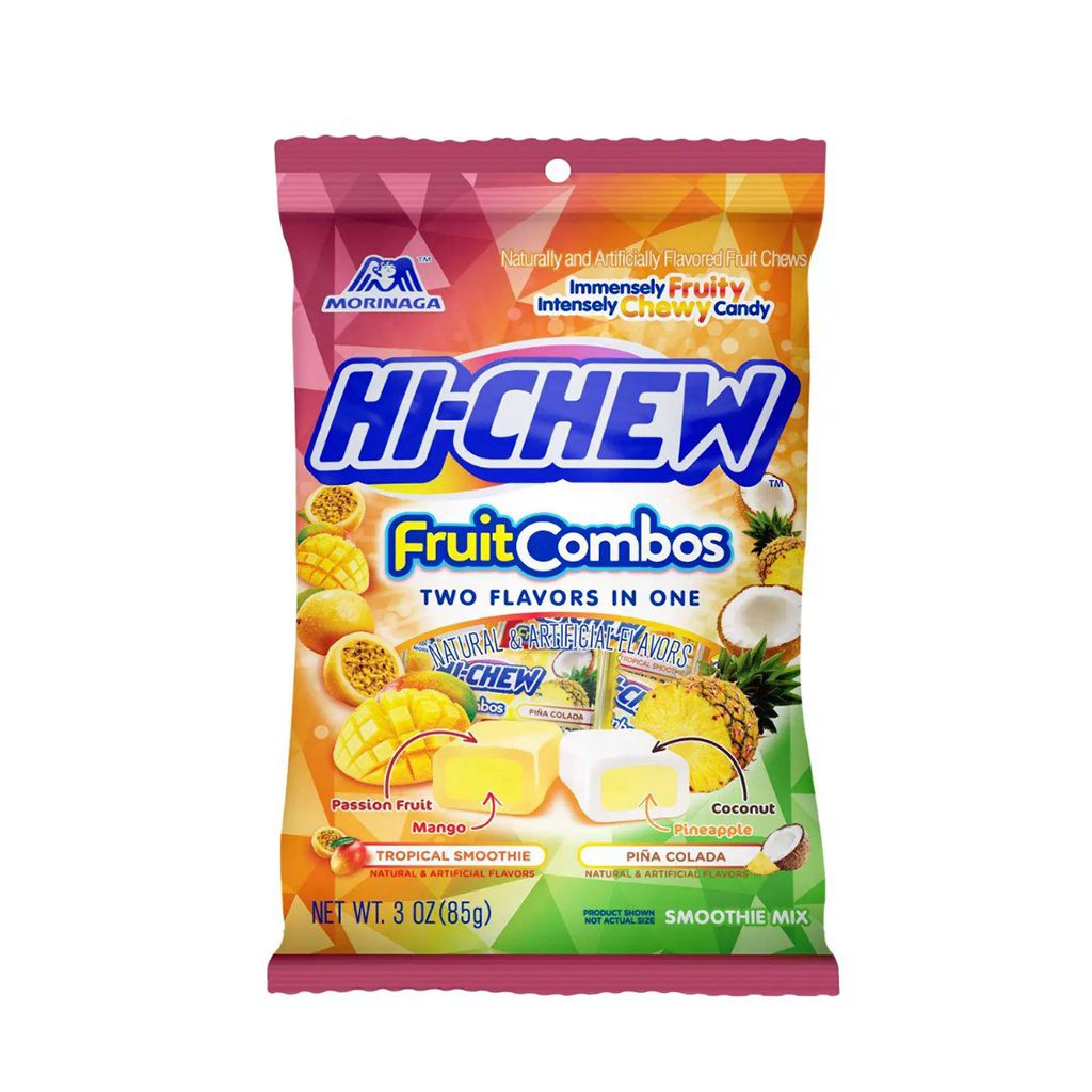 (S1-03) Hi-Chew Bag Fruit Combo (Tropical Smoothie & Pina) 3.00oz (85g) x 6 units