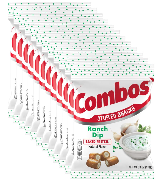 (S1-01) US - CASE - Combos Family Ranch Dip 6.3oz (178 G) x 12 units.