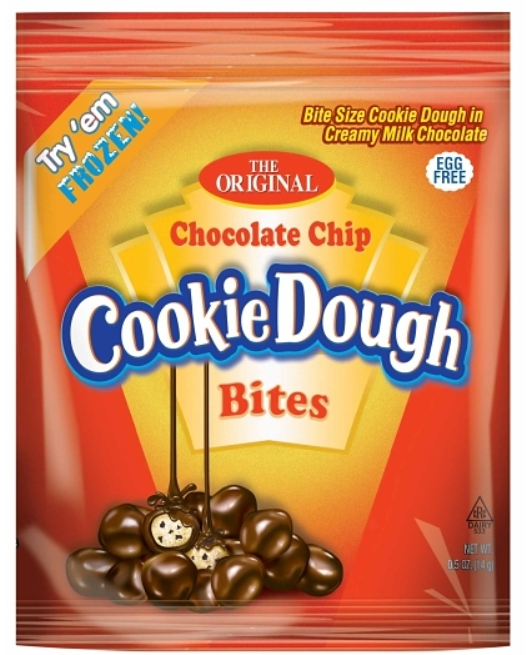 Taste of Nature Cookie Dough Bites - Chocolate Chip Peg Bag 5oz (141g) packaging front
