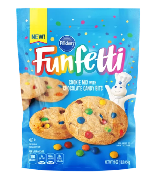 Cool - SINGLE - Funfetti CHOCOLATE CANDY BIT COOKIE 16oz x 1 unit