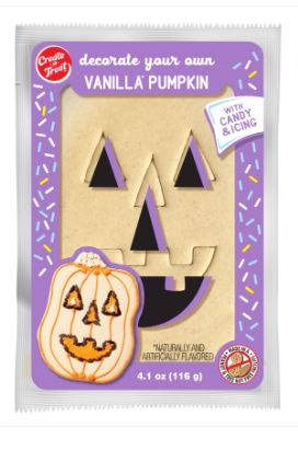 (S9-01) Halloween - Create-a-Treat Design Your Own Pumpkin Cookie Kit - 4.10oz(116g) x 10 Units