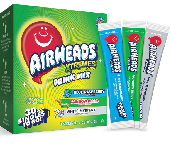 (S5-01) US - Drink Mix - Airheads Xtremes Variety Pack (30 pack) 2.87oz (81.2g) x 1 Box