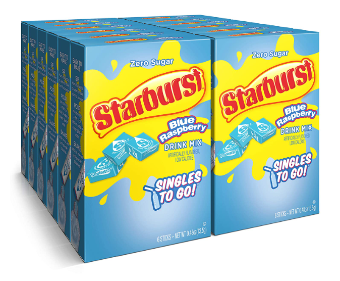 (S5-01) US - Drink Mix - Starburst - Blue Raspberry (6 Pack) x 12 units