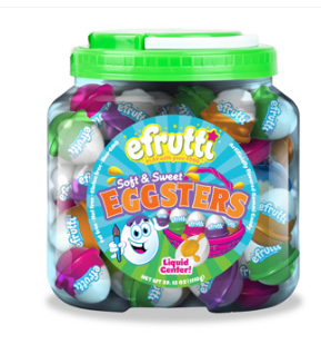 Easter - efrutti Eggs Bucket 20g x 75 Pieces (1 Tub)