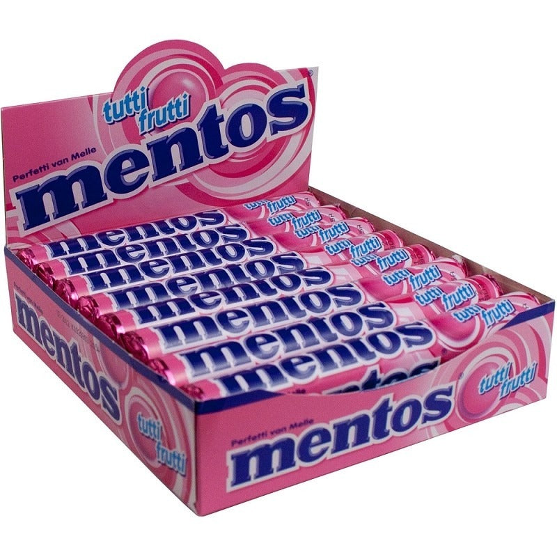 (S1-06) Mentos Tutti Frutti 37.5g x 16 Units