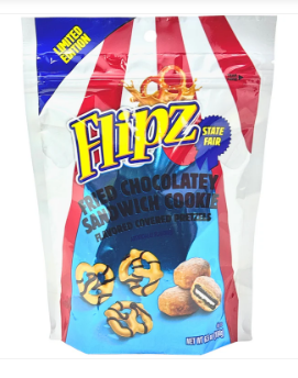 (S6-04) Flipz LE State Fair Choc Sand Cookie Pretzel Stand Up Pouch - 6.5oz (184G) X 8 Units