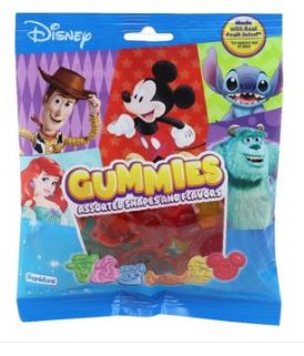 (S6-04) Mexico - Frankford - Disney Gummies Fruit Juice Peg Bag - 4oz(113g) x 12 Units