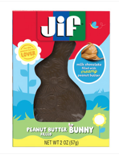 (S8-09) Easter - Frankford Jif Peanut Butter Bunny 2oz (57g) x 18 Units