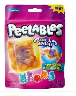 Single - 1 Unit x Frankford Peelable Assorted Animals Gummy Bag - 4.25oz