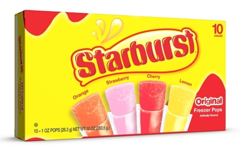 (S5-05) Freezer Pop - Starburst Original (10-Pops) 10oz (283.5g) x 12 Boxes
