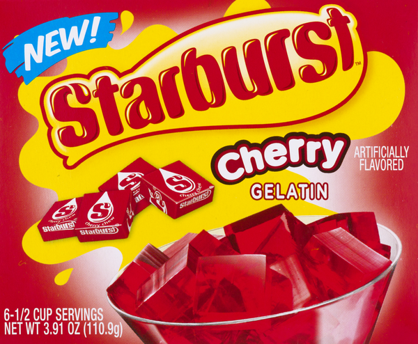 (S6-11) US - Gelatin - Starburst - Cherry x 12 units