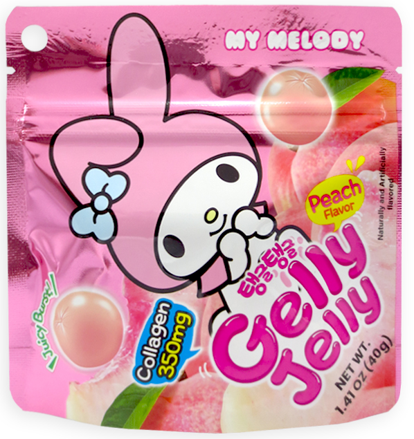 (S6-09) GELLY JELLY PEACH 1.41oz (40g) x 8 Units