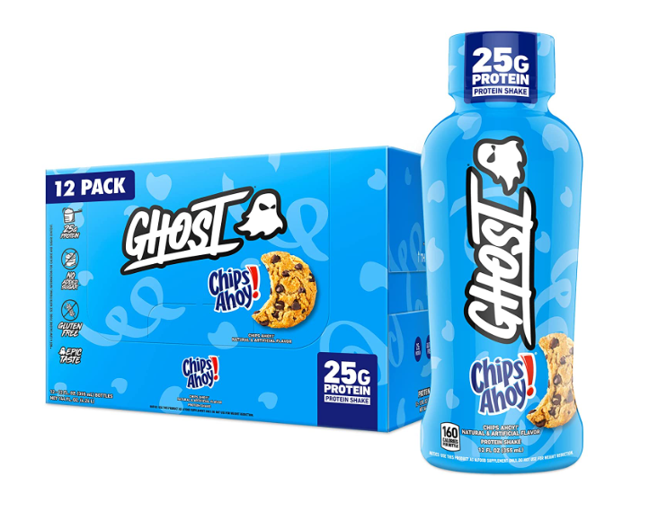 GHOST PROTEIN Protein Shakes - Chips Ahoy 12 FL OZ (355ml) x 12 units
