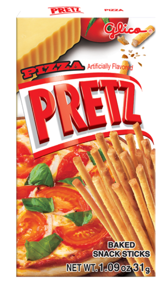 (S6-07) Thailand - GLICO PRETZ - PIZZA Flavour 1.09oz (31g) x 10 units